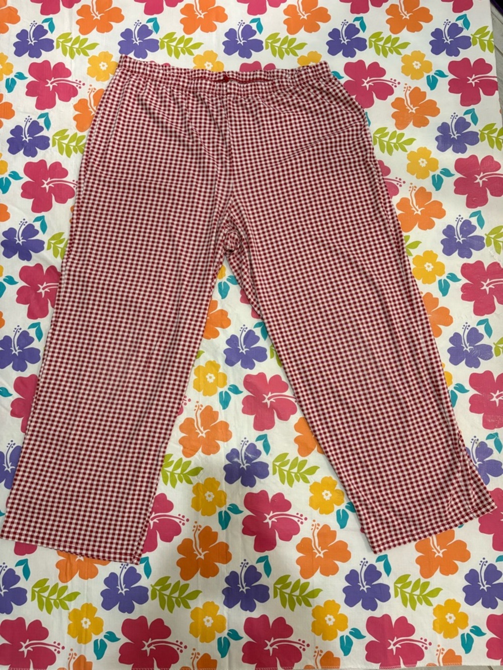 Charter Club Red Checkered Pajama Pants Only